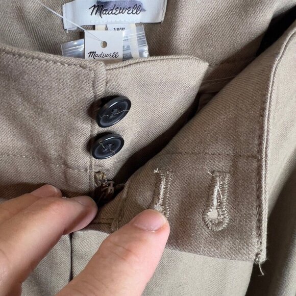 Madewell Tan Wide Leg Pants - Picture 3 of 9